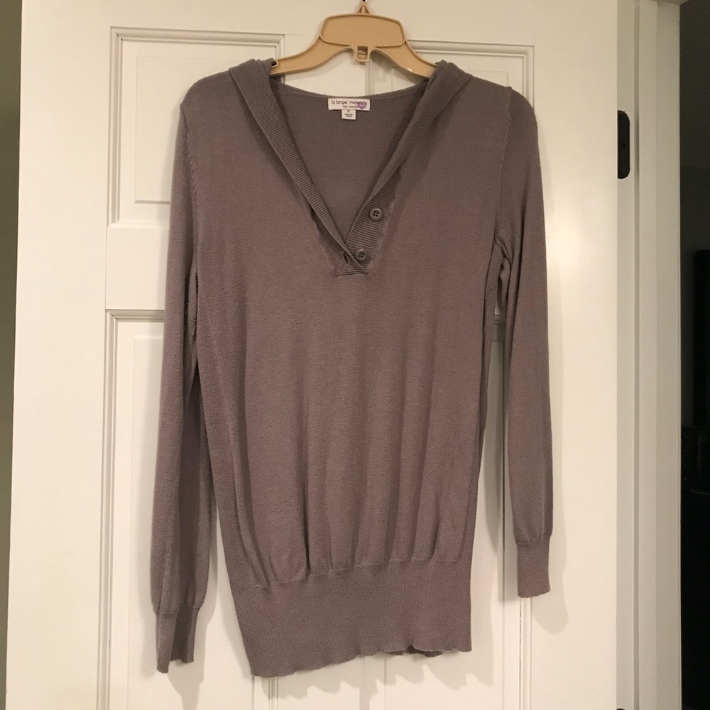 Liz Lange Maternity Hooded Sweater, size Small